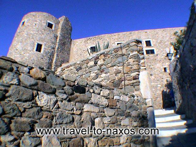 CHORA CASTLE - A view of Crispi tower.