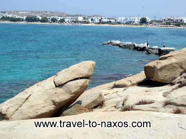 SHARK ROCK - A rock in the shape of a shark next to Agios Nikolaos church between Agia Anna and Plaka beach