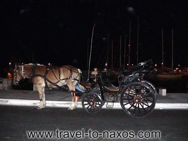 HORSE WAGON - Horse wagon in Naxos Chora.