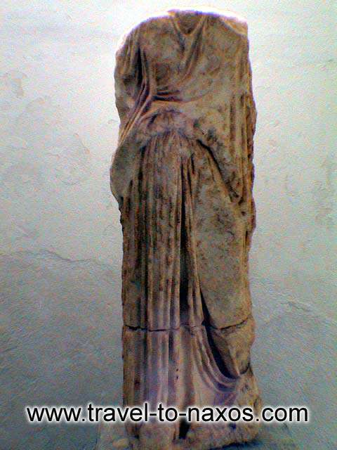 ARCHAEOLOGICAL MUSEUM - An ancient statue.
