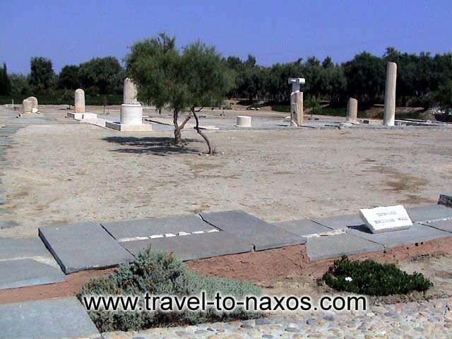 DIONYSOS TEMPLE AT IRIA - The temple of Iria is found in the place Livadi of Naxos and it was dedicated to god Dionysos.
