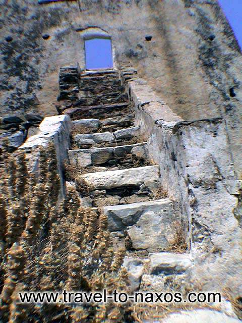 AGIAS TOWER - The Old stairs of the tower.