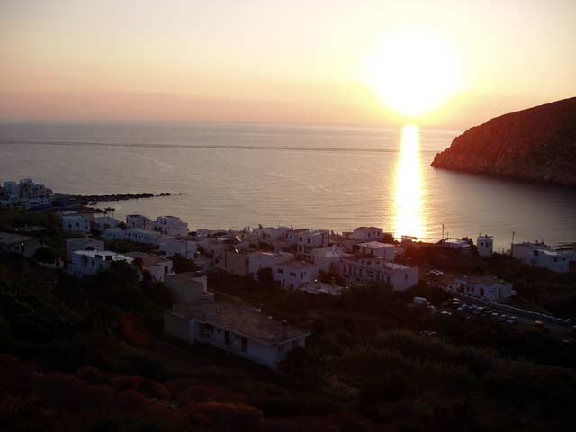 SUNSET - Sunset at Apollonas village in Naxos island