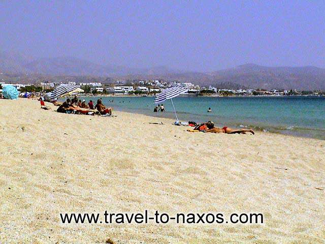 AGIOS PROKOPIOS BEACH - The beautiful golden sand of Agios Prokopios.