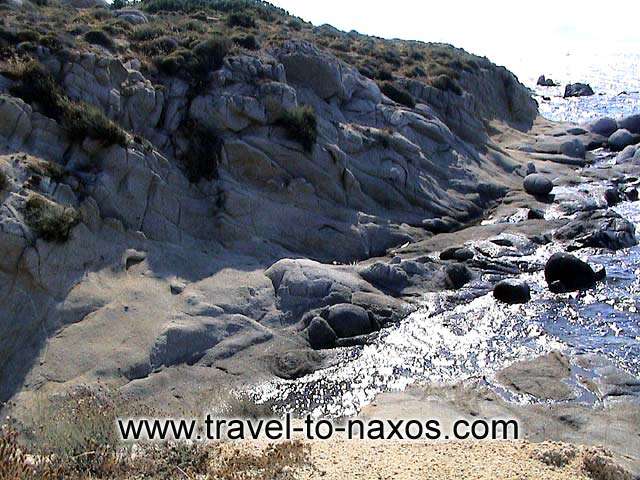 ORKOS BEACH - Rock formations at Orkos beach.