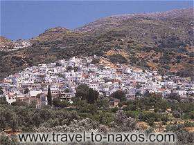 FILOTI VIEW - Filoti is the biggest village of Naxos. It is built amphitheatrical at the roots of Za mountain.